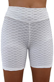 White High Waisted Yoga Fitness Shorts for Women LC263790-1