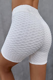 White High Waisted Yoga Fitness Shorts for Women LC263790-1