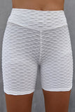 White High Waisted Yoga Fitness Shorts for Women LC263790-1