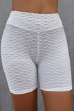 White High Waisted Yoga Fitness Shorts for Women LC263790-1