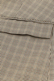 LC852187-16-S, LC852187-16-M, LC852187-16-L, LC852187-16-XL, LC852187-16-2XL, Khaki Womens Casual Blazers Plaid Lapel Collar Work Office Blazer Jacket