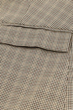 LC852187-16-S, LC852187-16-M, LC852187-16-L, LC852187-16-XL, LC852187-16-2XL, Khaki Womens Casual Blazers Plaid Lapel Collar Work Office Blazer Jacket