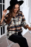 LC255462-5-S, LC255462-5-M, LC255462-5-L, LC255462-5-XL, LC255462-5-2XL, Blue Geometric Plaid Print Pocketed Shirt