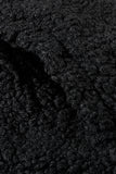 Black Womens Full Zip Soft Warm Sherpa Hooded Coat with Pocket LC8511355-2