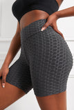 Gray High Waisted Yoga Fitness Shorts for Women LC263790-11