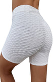 White High Waisted Yoga Fitness Shorts for Women LC263790-1