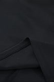 Black One Shoulder Bowknot Hollow Out Bodycon Midi Dress for Women LC2210035-2