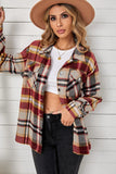 LC255462-7-S, LC255462-7-M, LC255462-7-L, LC255462-7-XL, LC255462-7-2XL, Yellow Geometric Plaid Print Pocketed Shirt