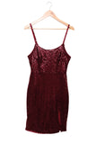 Red Sexy Red Sequin Dress Cami Midi Dress With Side Slit LC617422-3