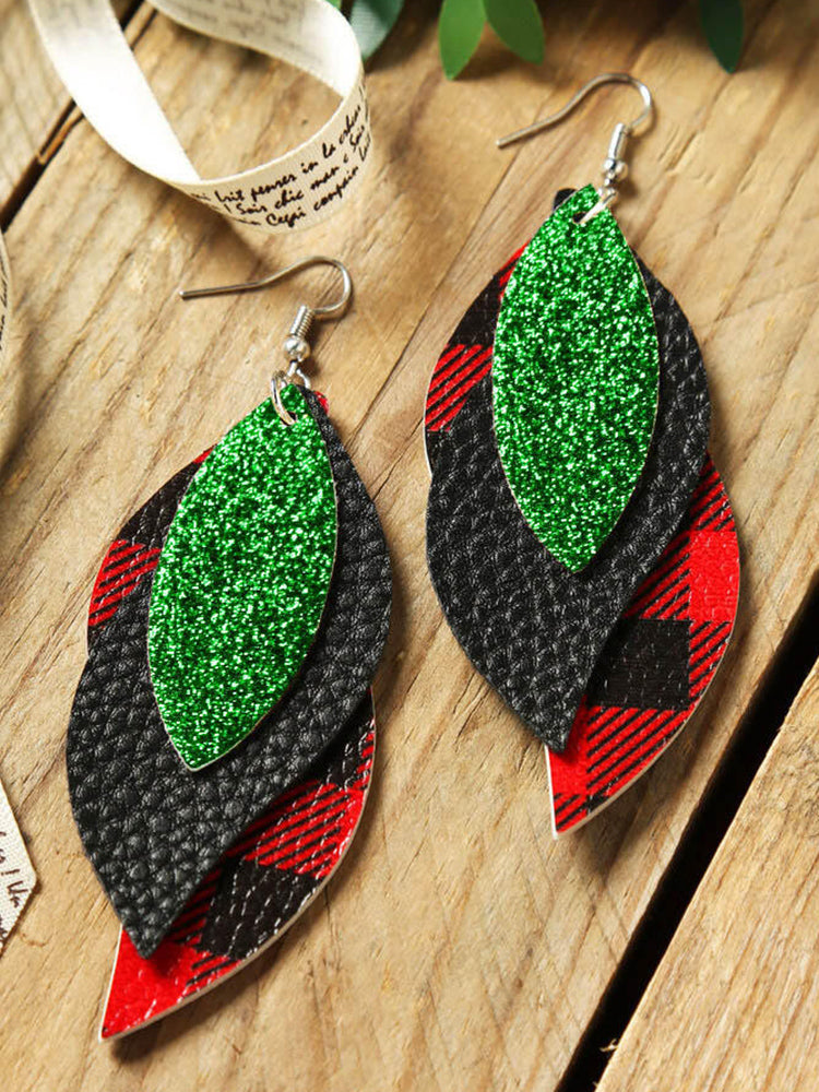 LC013249-9, Green Christmas Earrings for Women Holiday Earrings