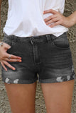 Women's Denim Shorts Summer Mid Rise Distressed Jean Shorts