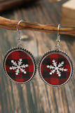 LC013335-3, Red Christmas Earrings for Women Snowflake Christmas Gift