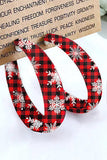 LC013384-3, Red Christmas Xmas Earrings Holiday Earrings Party Decorations
