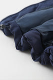 LC856045-5-S, LC856045-5-M, LC856045-5-L, LC856045-5-XL, LC856045-5-2XL, Blue Winter Coats for Women Outdoor Zipper Hooded Coat Outwear with Pockets