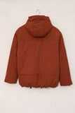 LC856045-14-S, LC856045-14-M, LC856045-14-L, LC856045-14-XL, LC856045-14-2XL, Orange Winter Coats for Women Outdoor Zipper Hooded Coat Outwear with Pockets