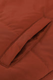 LC856045-14-S, LC856045-14-M, LC856045-14-L, LC856045-14-XL, LC856045-14-2XL, Orange Winter Coats for Women Outdoor Zipper Hooded Coat Outwear with Pockets