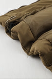 LC856045-17-S, LC856045-17-M, LC856045-17-L, LC856045-17-XL, LC856045-17-2XL, Brown Winter Coats for Women Outdoor Zipper Hooded Coat Outwear with Pockets