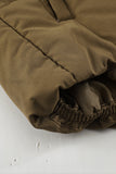 LC856045-17-S, LC856045-17-M, LC856045-17-L, LC856045-17-XL, LC856045-17-2XL, Brown Winter Coats for Women Outdoor Zipper Hooded Coat Outwear with Pockets