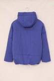 LC856045-4-S, LC856045-4-M, LC856045-4-L, LC856045-4-XL, LC856045-4-2XL, Sky Blue Winter Coats for Women Outdoor Zipper Hooded Coat Outwear with Pockets