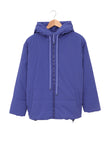LC856045-4-S, LC856045-4-M, LC856045-4-L, LC856045-4-XL, LC856045-4-2XL, Sky Blue Winter Coats for Women Outdoor Zipper Hooded Coat Outwear with Pockets