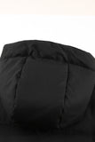 LC856045-2-S, LC856045-2-M, LC856045-2-L, LC856045-2-XL, LC856045-2-2XL, Black Winter Coats for Women Outdoor Zipper Hooded Coat Outwear with Pockets