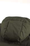 LC856045-9-S, LC856045-9-M, LC856045-9-L, LC856045-9-XL, LC856045-9-2XL, Green Winter Coats for Women Outdoor Zipper Hooded Coat Outwear with Pockets
