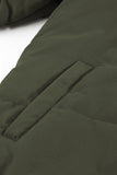 LC856045-9-S, LC856045-9-M, LC856045-9-L, LC856045-9-XL, LC856045-9-2XL, Green Winter Coats for Women Outdoor Zipper Hooded Coat Outwear with Pockets