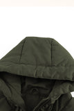 LC856045-9-S, LC856045-9-M, LC856045-9-L, LC856045-9-XL, LC856045-9-2XL, Green Winter Coats for Women Outdoor Zipper Hooded Coat Outwear with Pockets