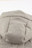 LC856045-15-S, LC856045-15-M, LC856045-15-L, LC856045-15-XL, LC856045-15-2XL, Beige Winter Coats for Women Outdoor Zipper Hooded Coat Outwear with Pockets