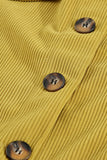 LC8511374-7-S, LC8511374-7-M, LC8511374-7-L, LC8511374-7-XL, LC8511374-7-2XL, LC8511374-7-3XL, Yellow Womens Corduroy Long Sleeve Shirts Button-up Shacket Coat