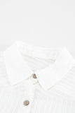 LC42994-1-S, LC42994-1-M, LC42994-1-L, LC42994-1-XL, White Casual Long Sleeve Striped Shirt Dress Beach Swimsuit Cover Ups with Belt