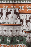 Brown Plus Size Long Sleeve Christmas Reindeer Print Hoodie for Women LC2538271-17