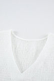White White Ruffle Dress Smocked Flowy Mini Dress for Women LC2210934-1