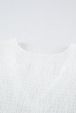 White White Ruffle Dress Smocked Flowy Mini Dress for Women LC2210934-1