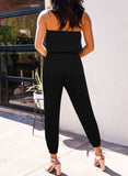 Womens Strapless Jumpsuit Casual Off Shoulder Tube One Piece Romper