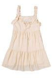 Apricot Sleeveless Solid Ruffle Slip Mini Dress for Women LC2211357-18