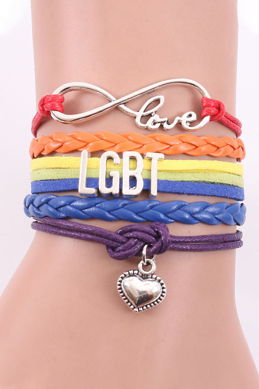BH01729-22, Multicolor LGBT Couple Bracelet Jewelry Gay Couple Accessories Gifts for Men Women