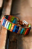 BH01778-22, Multicolor Rainbow Wristband LGBT Pride Bracelet Gifts Accessories for Women Men