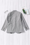 LC852187-2-S, LC852187-2-M, LC852187-2-L, LC852187-2-XL, LC852187-2-2XL, Black Womens Casual Blazers Plaid Lapel Collar Work Office Blazer Jacket