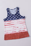 Red American Flag Star Racerback Tank Patriotic Sleeveless Shirt LC2565983-3