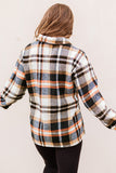LC255462-5-S, LC255462-5-M, LC255462-5-L, LC255462-5-XL, LC255462-5-2XL, Blue Geometric Plaid Print Pocketed Shirt