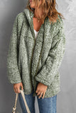 LC85279-9-S, LC85279-9-M, LC85279-9-L, LC85279-9-XL, LC85279-9-2XL, Green Women's Autumn Winter Faux Shearling Pullover Jacket Coat