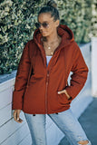 LC856045-14-S, LC856045-14-M, LC856045-14-L, LC856045-14-XL, LC856045-14-2XL, Orange Winter Coats for Women Outdoor Zipper Hooded Coat Outwear with Pockets