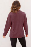 LC8511383-17-S, LC8511383-17-M, LC8511383-17-L, LC8511383-17-XL, LC8511383-17-2XL, Brown Womens Boyfriend Shirt Ribbed Shacket Loose Fit Long Sleeve Tops