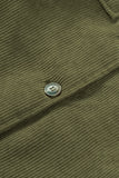 LC8512416-9-S, LC8512416-9-M, LC8512416-9-L, LC8512416-9-XL, LC8512416-9-2XL, Green Corduroy Winter Warm Jackets Fleece Lining Shacket Coats Outwear