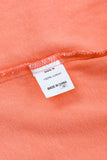 Orange Womens Overdsizd Distressed Fringe Trim Denim Jacket LC854103-14