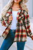 LC255462-7-S, LC255462-7-M, LC255462-7-L, LC255462-7-XL, LC255462-7-2XL, Yellow Geometric Plaid Print Pocketed Shirt