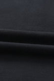 LC25311926-2-S, LC25311926-2-M, LC25311926-2-L, LC25311926-2-XL, LC25311926-2-2XL, Black Batwing Sleeve Pocketed Henley Hoodie