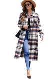 LC8511483-22-S, LC8511483-22-M, LC8511483-22-L, LC8511483-22-XL, LC8511483-22-2XL, Multicolor Women's Casual Shacket Jacket Pocketed Plaid Overcoat