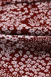 LC6111317-3-S, LC6111317-3-M, LC6111317-3-L, LC6111317-3-XL, Red Vintage Floral Print Drawstring Flowy Dress